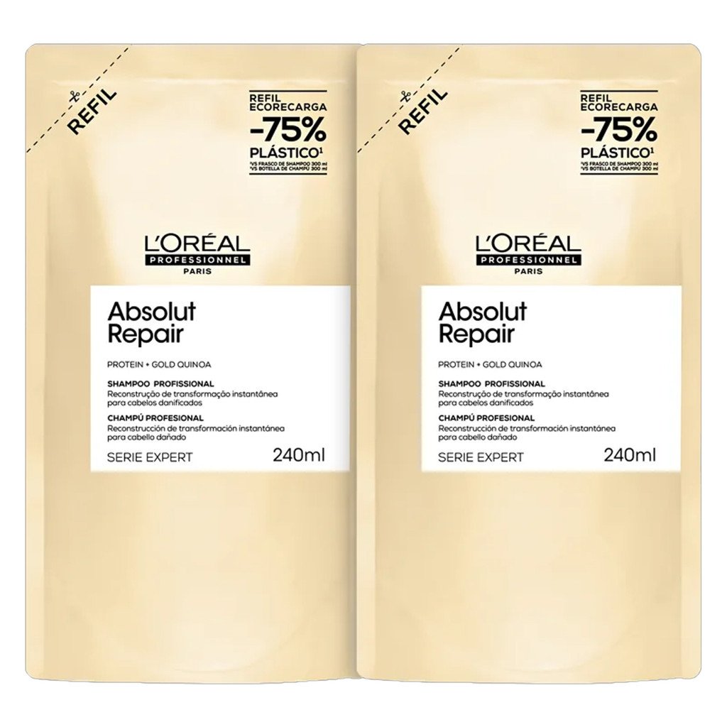 Absolut Repair: Refil Shampoo L'Oréal - Cabelos Reconstruídos