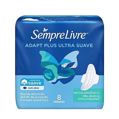 Absorvente Externo Sempre Livre Adapt Plus – Conforto e Proteção Máxima