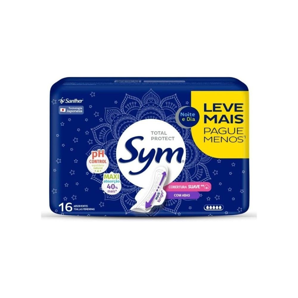 Absorvente Sym Noite e Dia: Proteção e Conforto