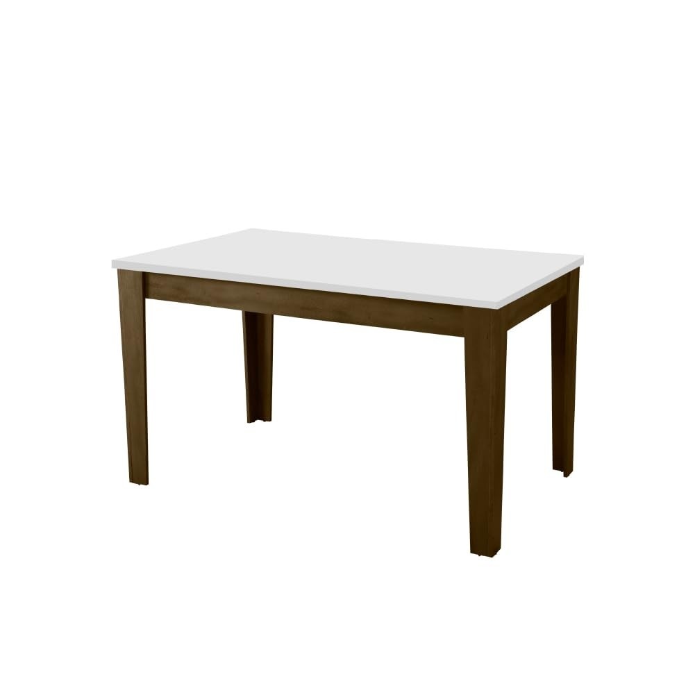 Mesa Miami 1,20m em Cedro/Off White - Design Moderno com Acabamento Premium
