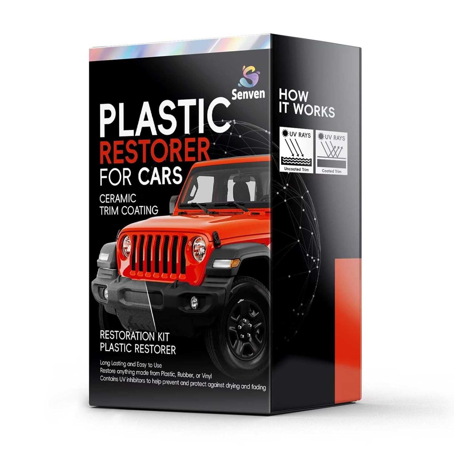Restaurador de Acabamento de Plástico para Carros - Revestimento Cerâmico de Alta Durabilidade