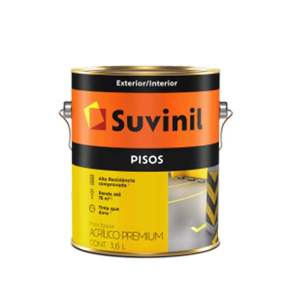 Tinta Piso Suvinil Azul 3.6L: Acabamento Fosco Durável para Áreas Internas e Externas