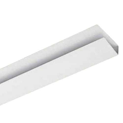 Kit 6 Acabamentos Perfil U Rodaforro PVC 1 Metro Branco - Finalização Perfeita