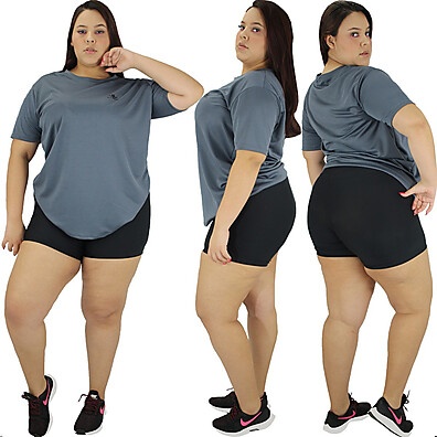 Kit 3 Camisetas Dry Fit Plus Size - Conforto e Estilo na Academia