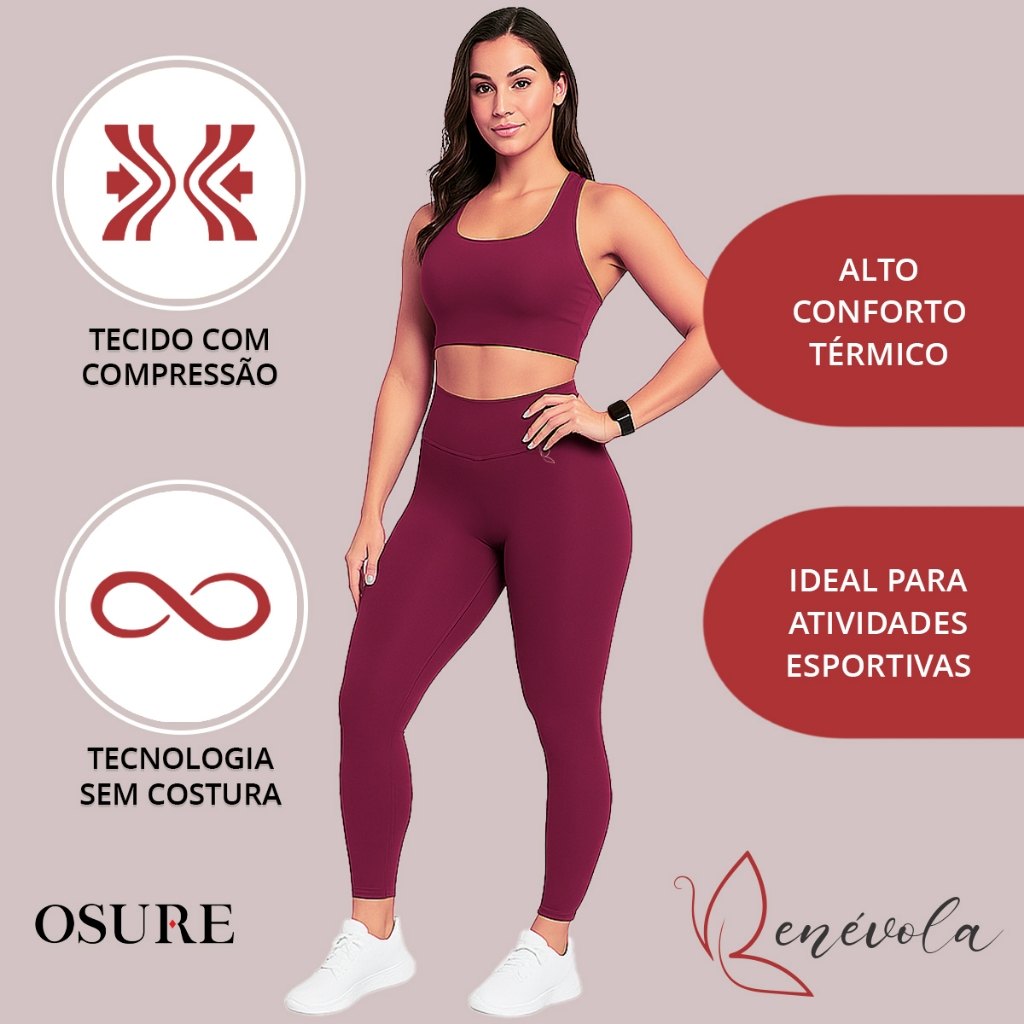 Calça Legging Benévola Fitness: Conforto e Performance na Academia