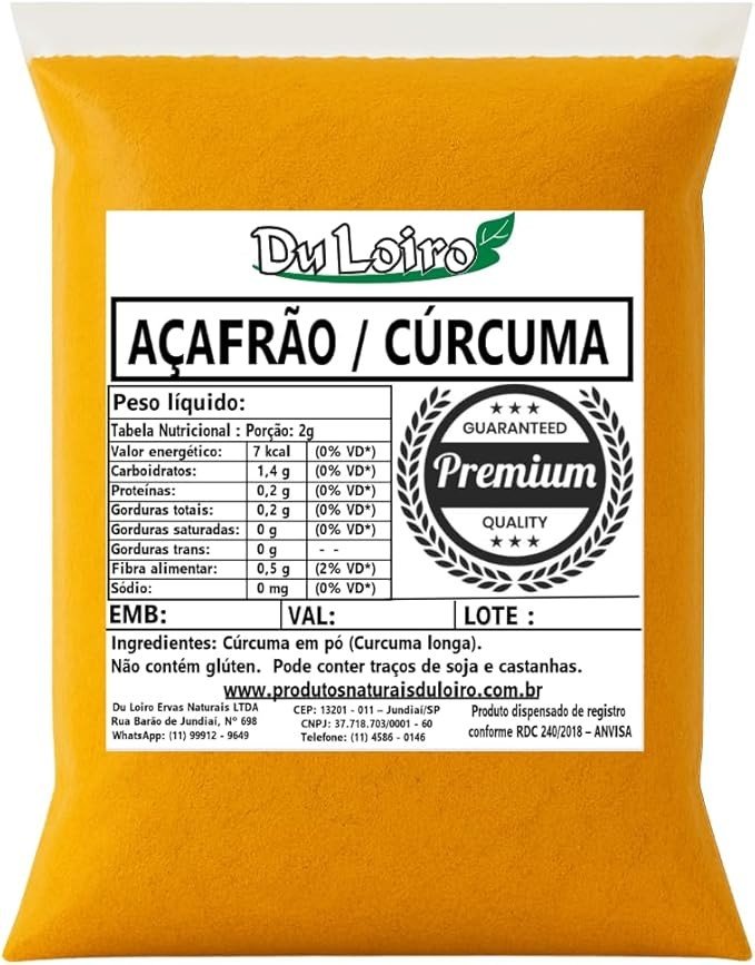 Açafrão - Curcuma 100% Pura 100grs