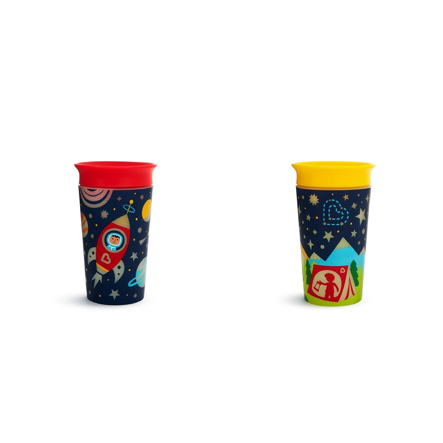 Munchkin Copo Grande 360 Glow Acampamento Colorido - Brilha no Escuro, Sem BPA