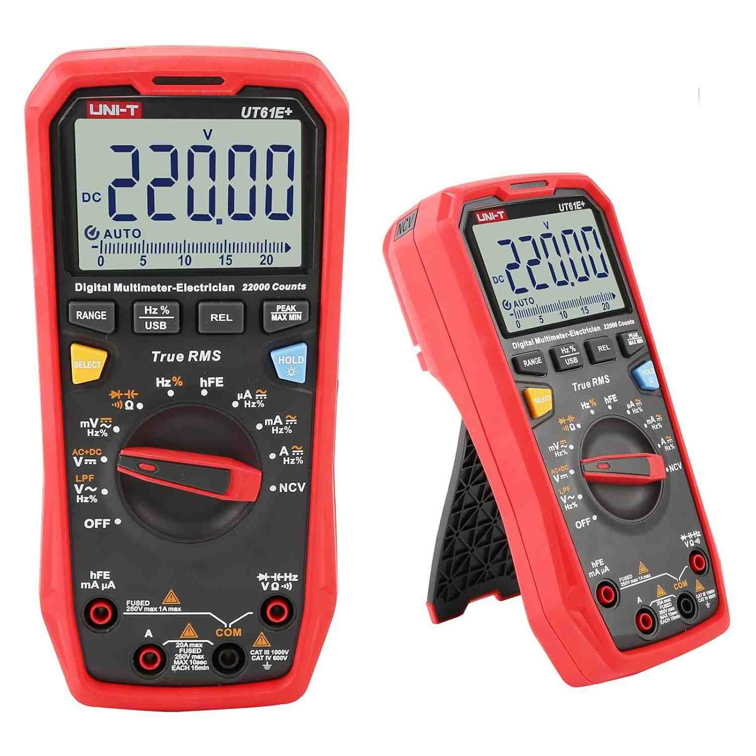 Multímetro Digital RockyMars UT61E+ True RMS 1000V AC/DC - Precisão Profissional