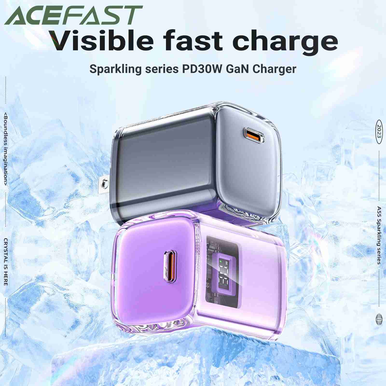 Acefast A55: Carregador GaN 30W Turbo