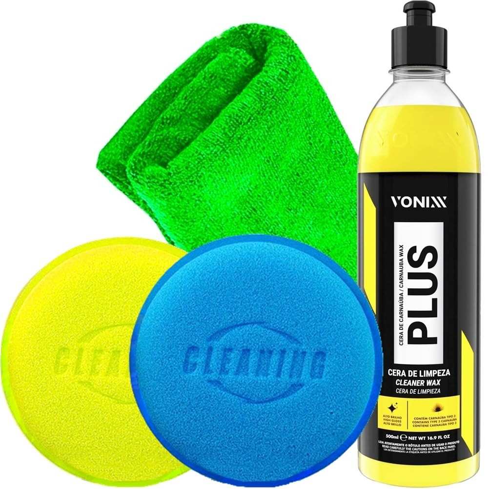 Kit Essencial Estética Automotiva: Limpadora Plus Vonixx + Acessórios Karbox