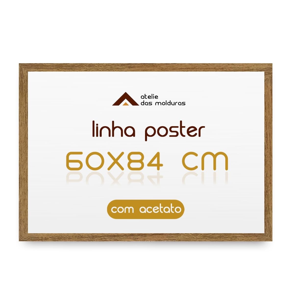 Moldura 60x84 com Proteção em Acetato para Quadros e Posters - Design Moderno e Durável