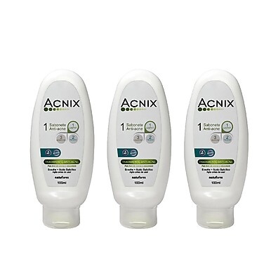 Acnix: Kit 3 Sabonetes Anti Acne - Pele Limpa!