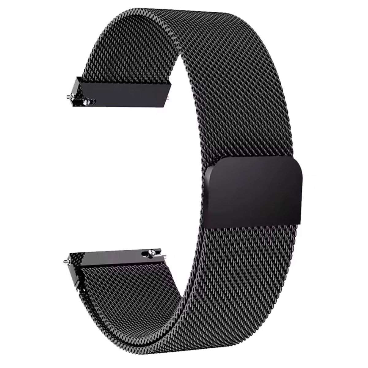 CORONITAS Pulseira de Metal Milanes Aço Inoxidável para Redmi Watch 5 Lite, Watch 5 Active, Fecho Magnético, Malha de Aço Respirável, Regulável