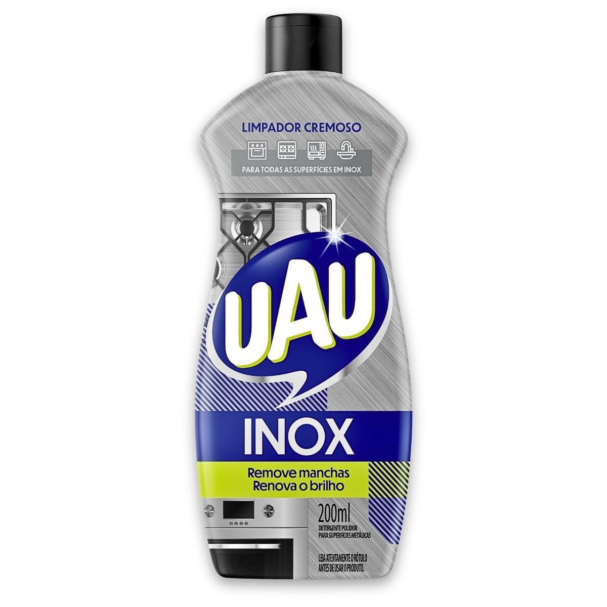 Limpa Inox Uau - Limpeza e Brilho Profissional para Aço Inoxidável