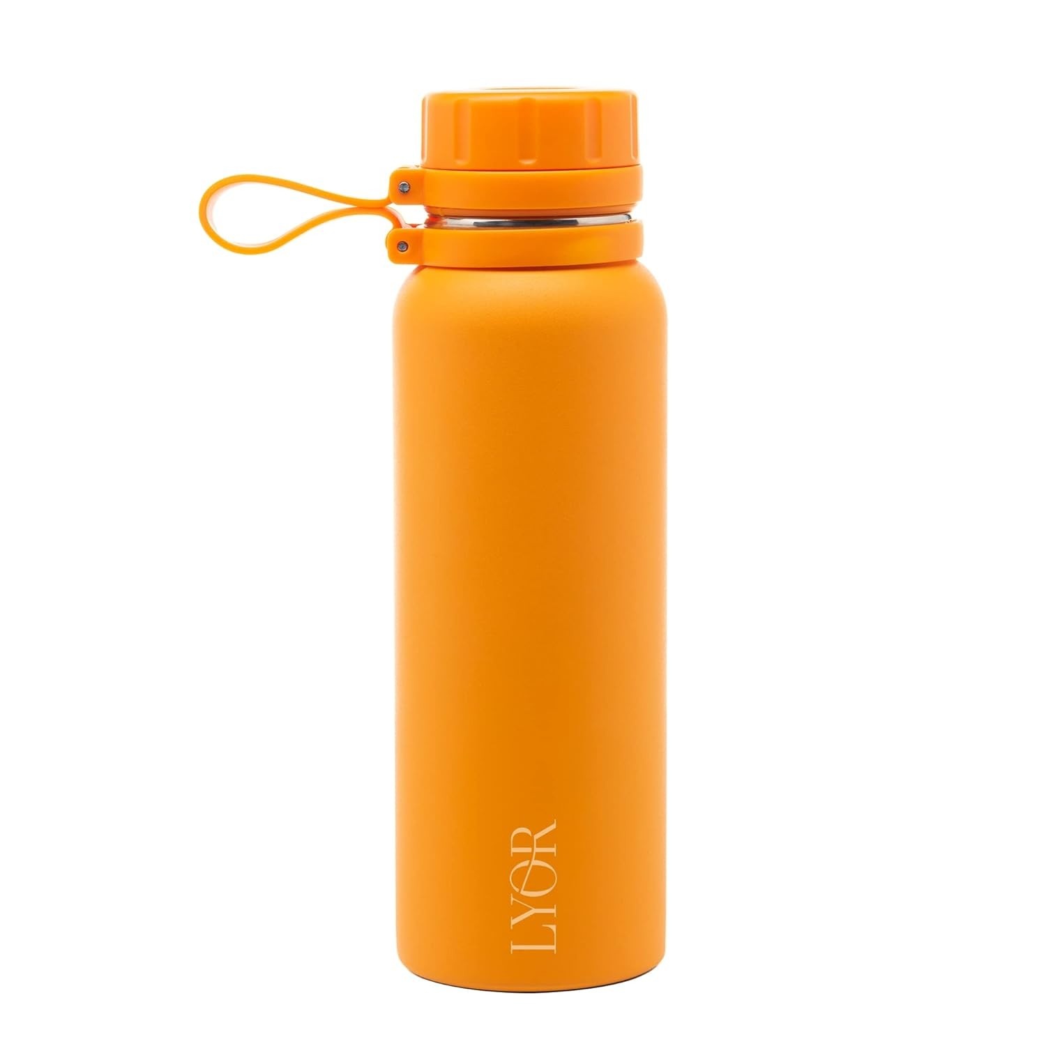Garrafa Térmica Explorer Laranja 650ml - Aço Inox Premium para Aventuras