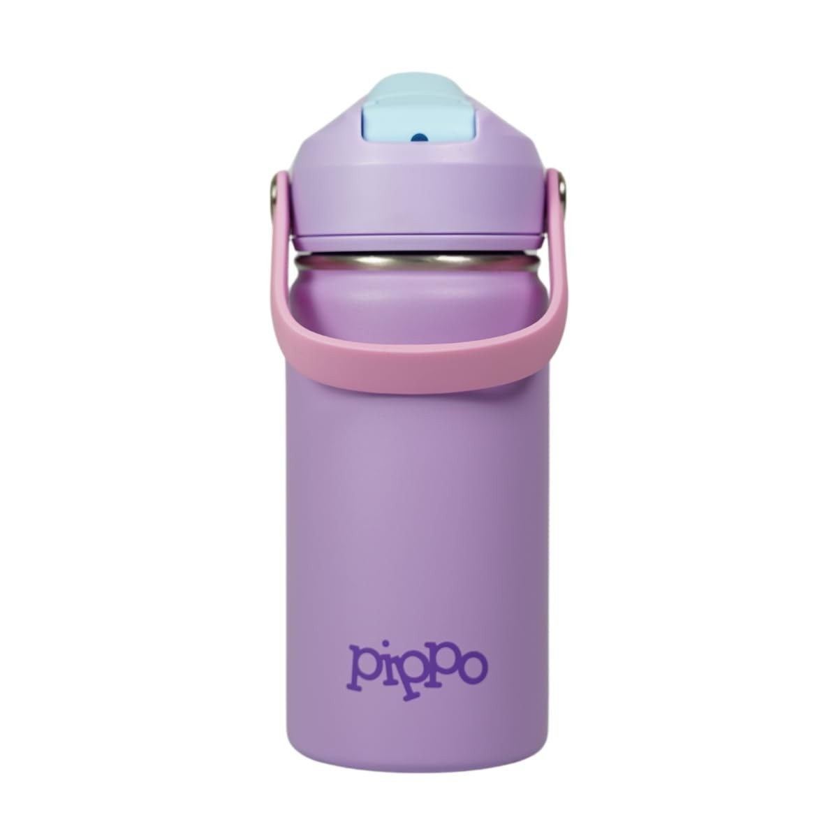 Pippo Garrafa Térmica Infantil Aço Inox - Mantém Bebidas Geladas por 24h (Roxa)