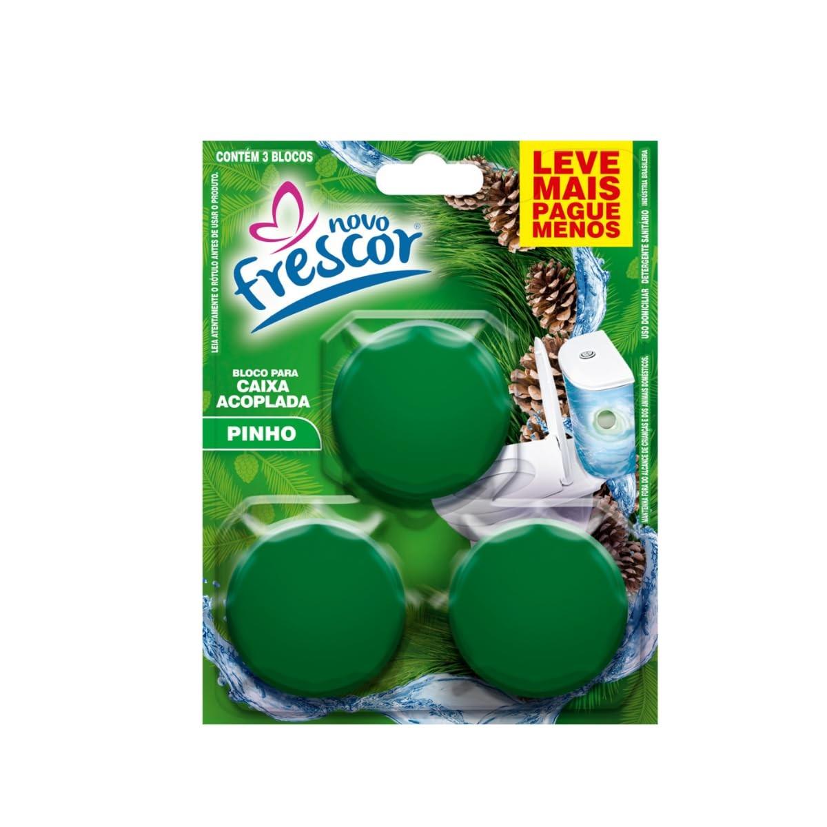Bloco Sanitário Triplo para Caixa Acoplada 45g - Verde Pinho | Limpeza Profunda e Duradoura