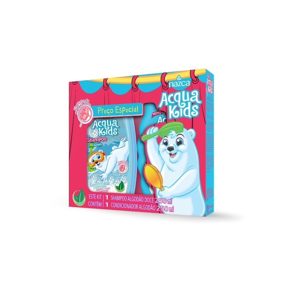 Acqua Kids Algodão Doce: Shampoo e Condicionador Infantil