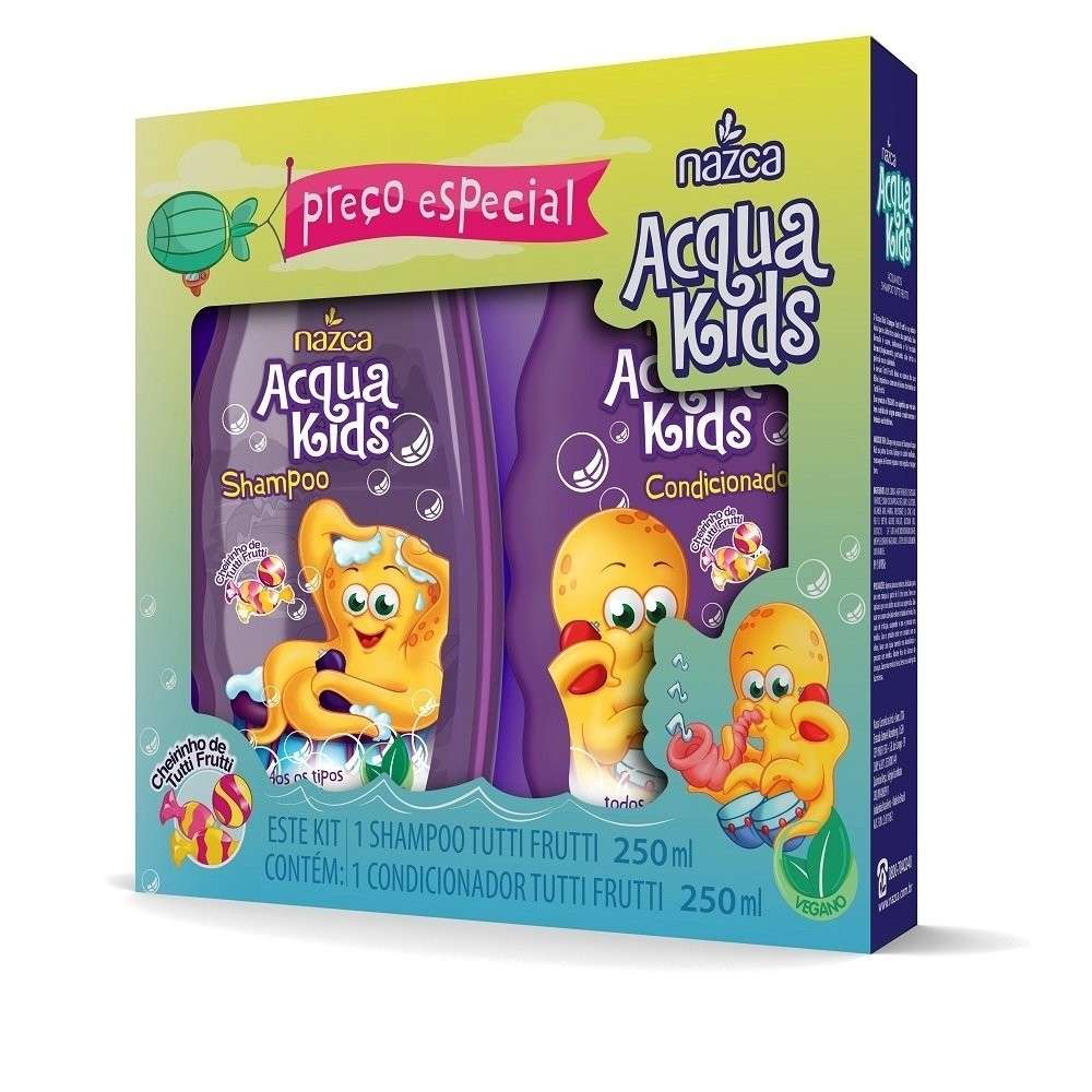 Acqua Kids Tutti Frutti: Shampoo e Condicionador para Crianças
