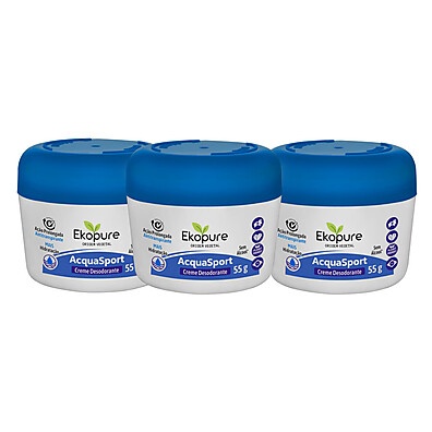 Acquasport Ekopure: Kit 3 Desodorantes Veganos