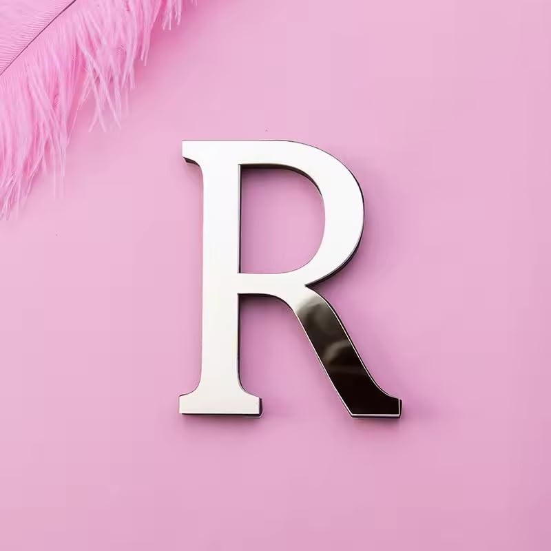 Adesivos de Parede Espelho Acrílico com 26 Letras - Decore com Estilo e Personalidade