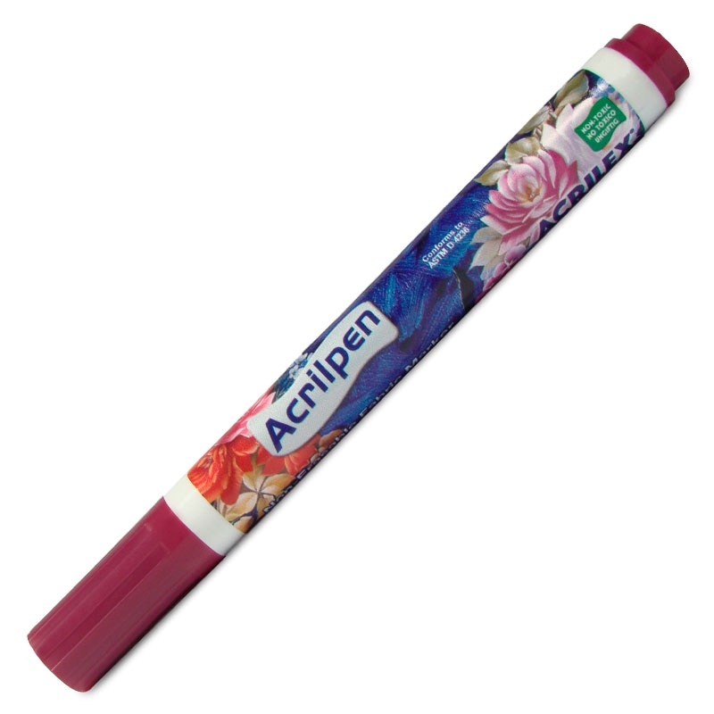 Acrilpen Vinho 565: Caneta para Tecido que Não Desbota!