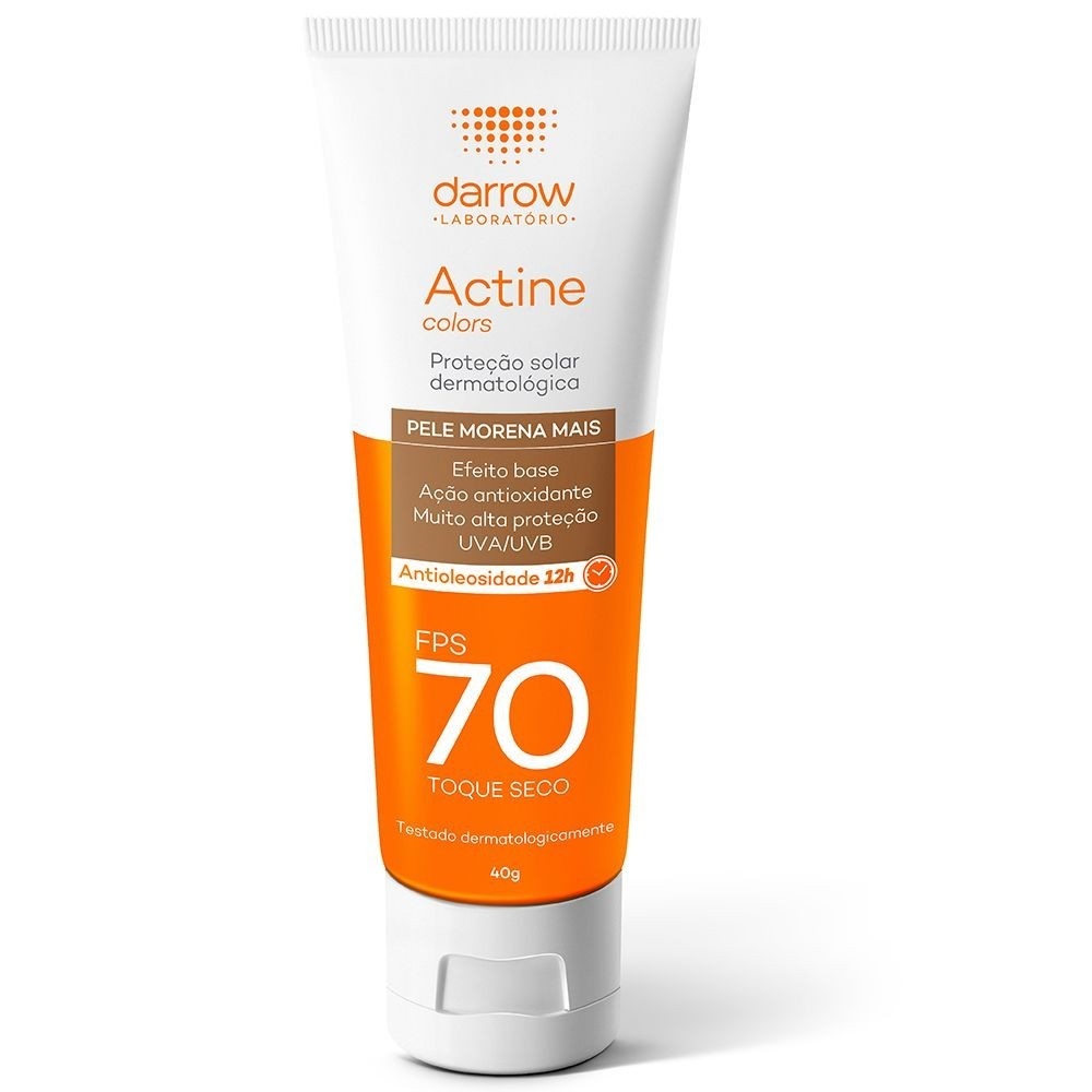 Actine Colors FPS 70: Proteção Solar para Pele Morena