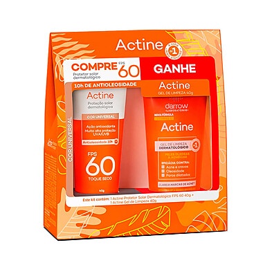 Actine FPS60: Proteção Solar + Limpeza Facial