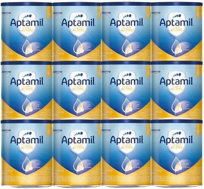 Fórmula Infantil Aptamil Sensitive Active 800g - Kit 12 latas