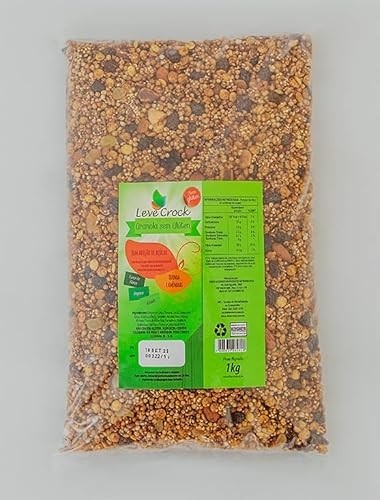 Granola sem glúten sem adição de açúcar Leve Croc Quinoa e Amêndoas 1kg