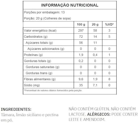 Saluma - Geleia de Tâmara com Limão Siciliano (sem adição de açúcares)
