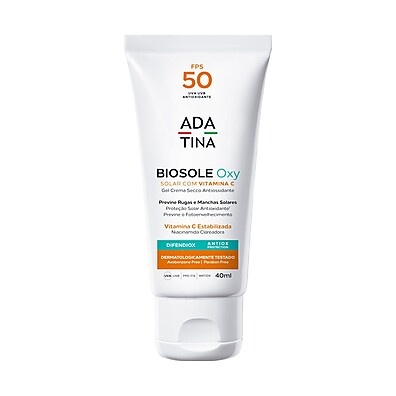 Ada Tina Biosole Oxy FPS 50: Protetor Solar Que Clareia e Protege
