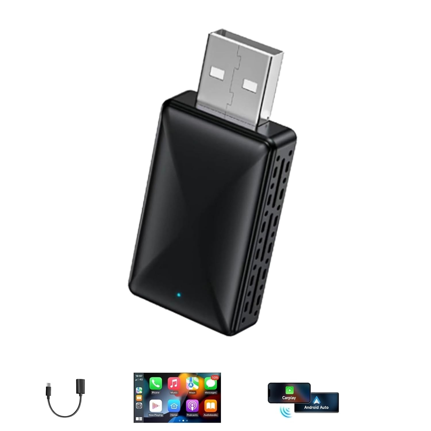Muachspi Mini Adaptador CarPlay Sem Fio 2025: Liberte Seu Carro!