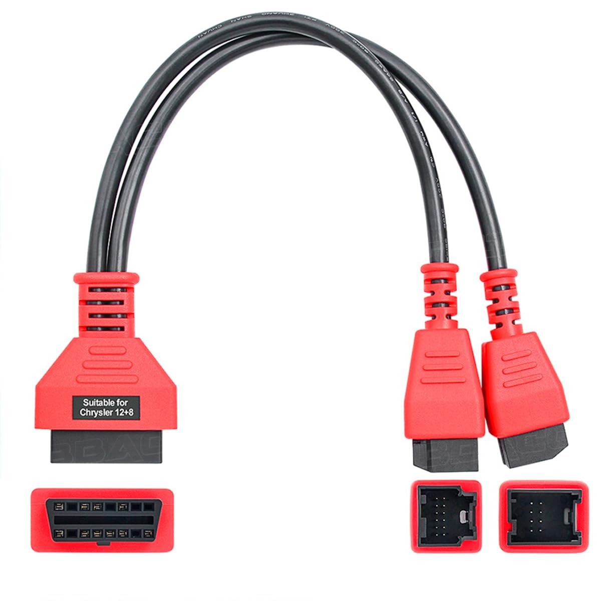 Cabo Adaptador FCA SGW 12+8 Pinos OBD2: Desbloqueie Diagnósticos Avançados em Fiat, Jeep e Mais!
