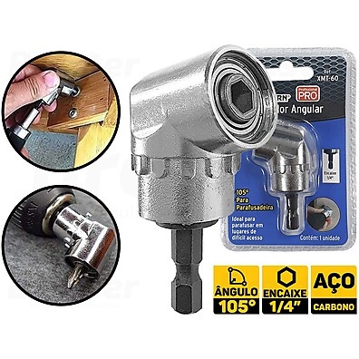 Adaptador Angular Magnético 105° para Furadeira e Parafusadeira – Western XMT-60
