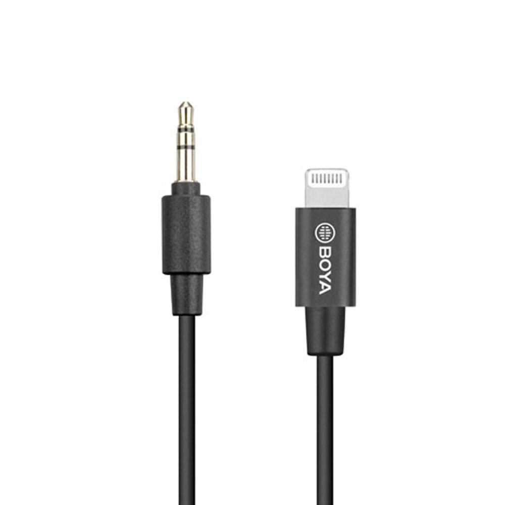 Adaptador Boya BY-K1: Áudio Impecável para iPhone