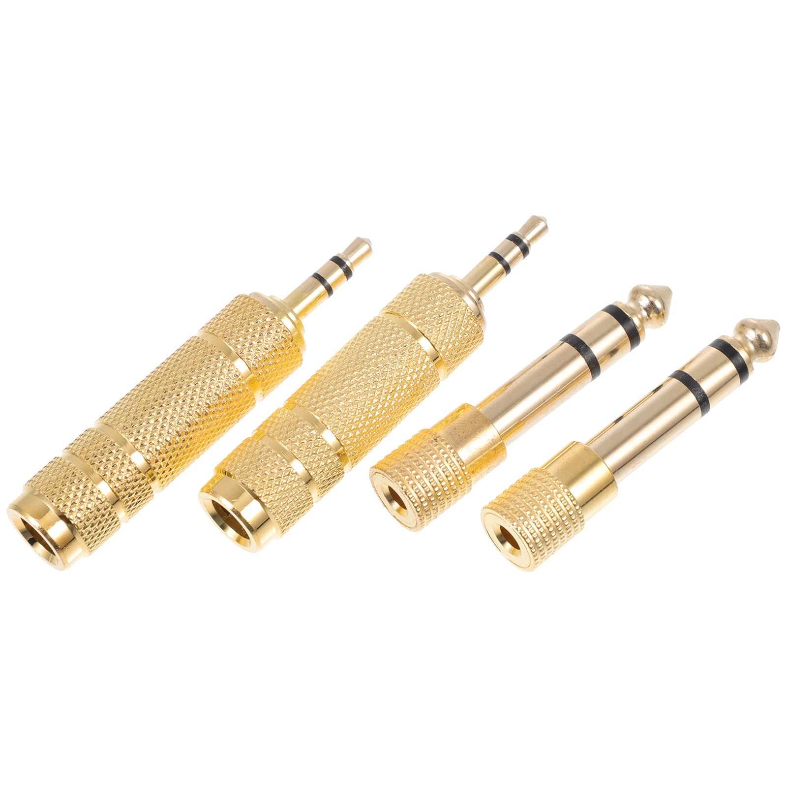 Adaptador de Áudio 6.35mm para 3.5mm: 4 Unidades