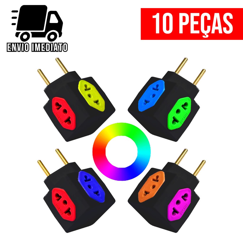 Adaptador de Tomada Universal 4 Entradas: Prático e Seguro para Todo o Brasil