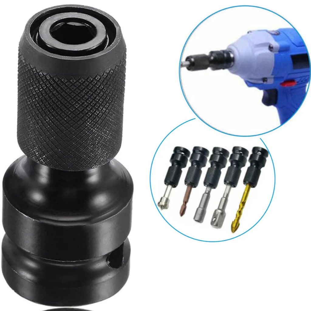 Adaptador Impacto 1/2" para Parafusadeira 1/4"