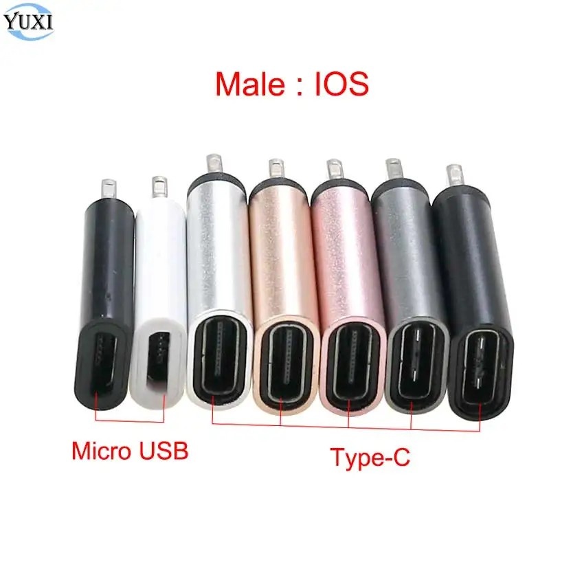 Adaptador iPhone: Micro USB/Type-C para Lightning