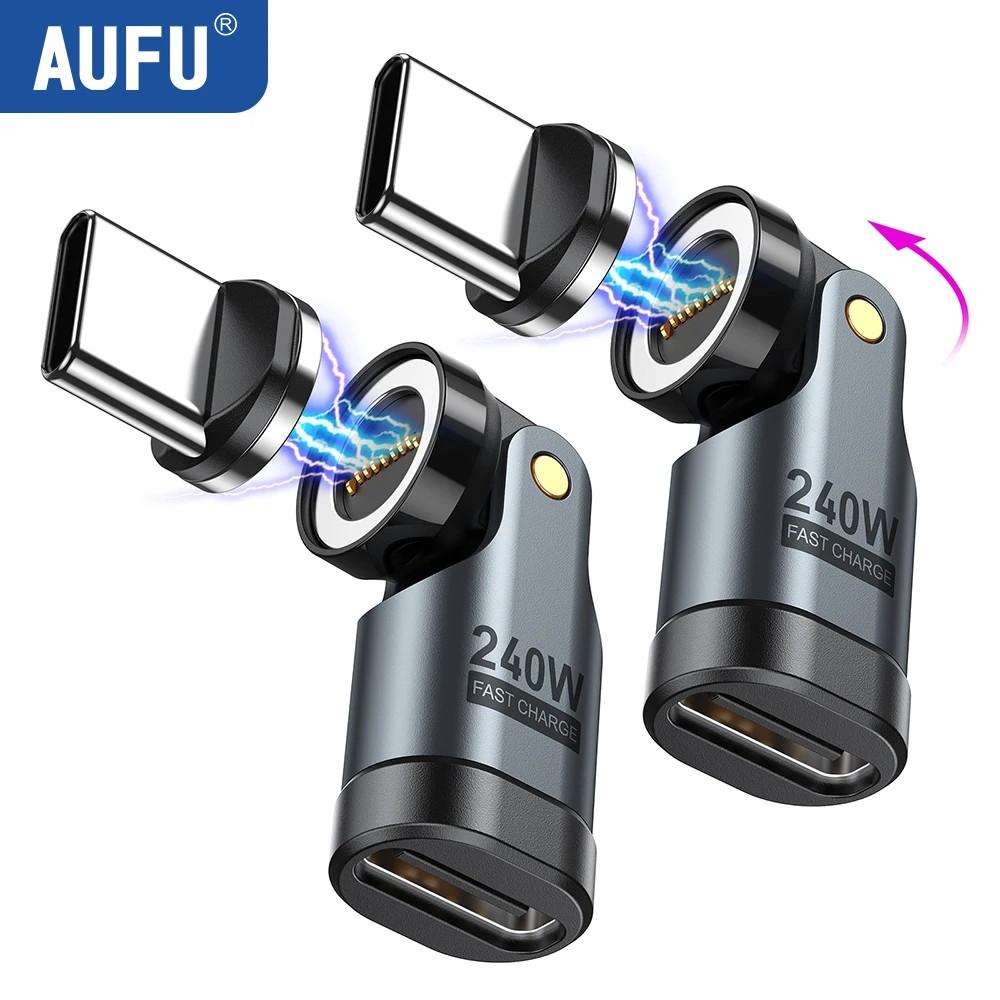 Adaptador Magnético USB-C AUFU: Carregamento Rápido 240W