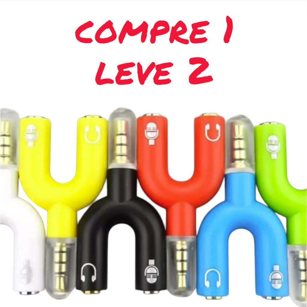 Adaptador Splitter P3 para Headset Gamer Xbox PS4 – Conecte Fone e Microfone em Um Só Cabo!