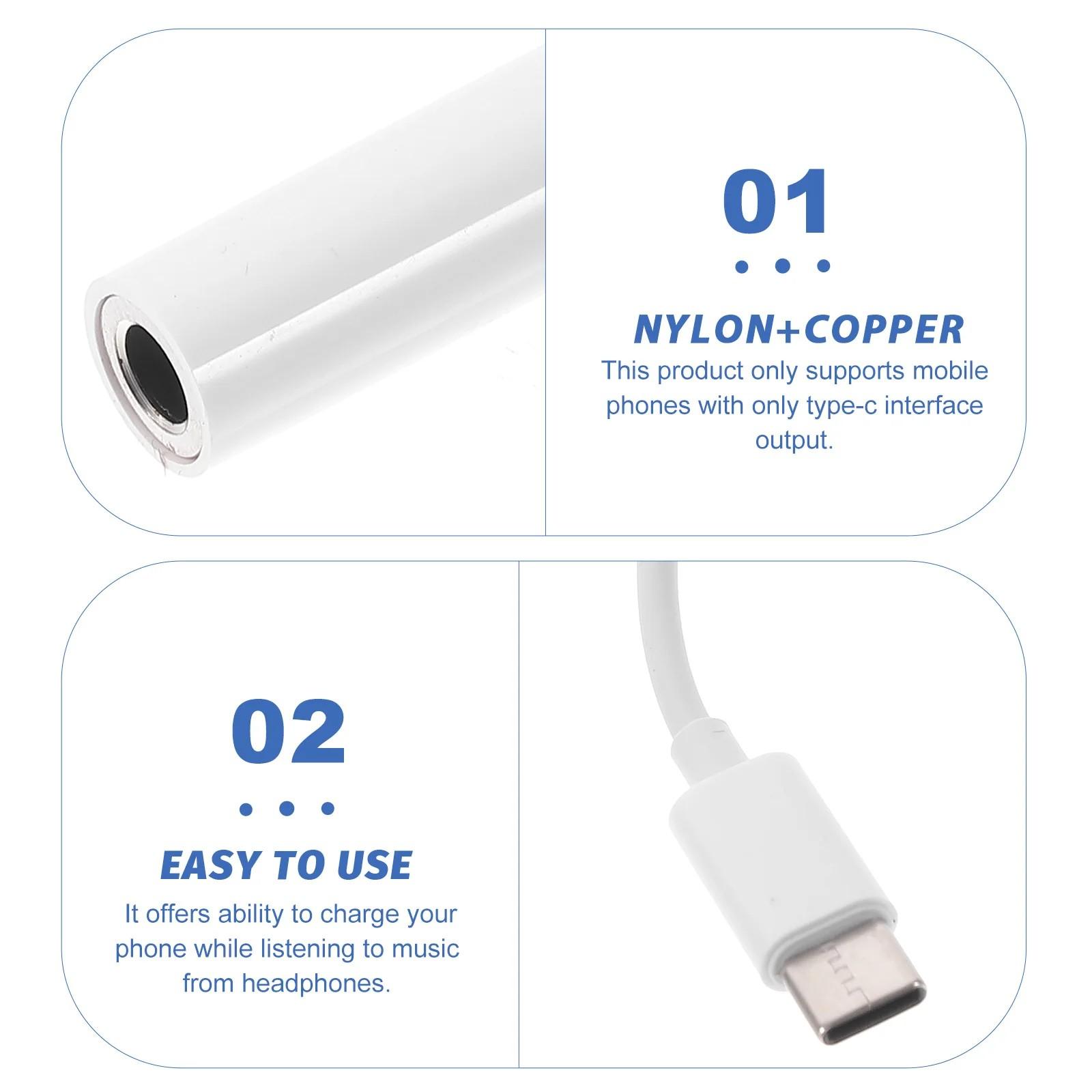 Adaptador Type-C 2 em 1: Áudio e Carga!