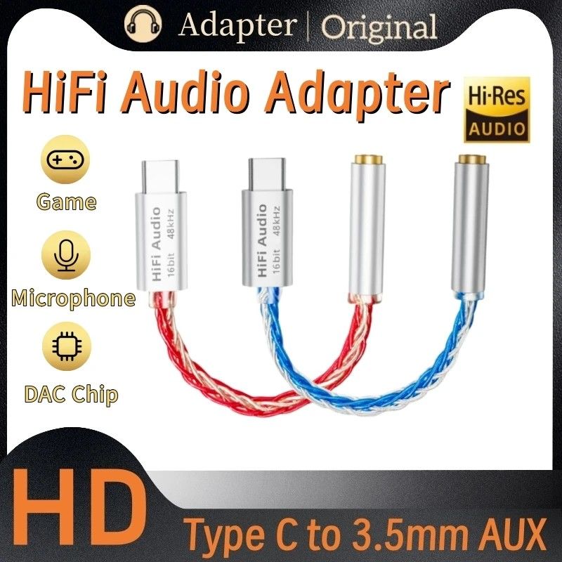 Adaptador Type-C 3.5mm: Som HiFi Imersivo
