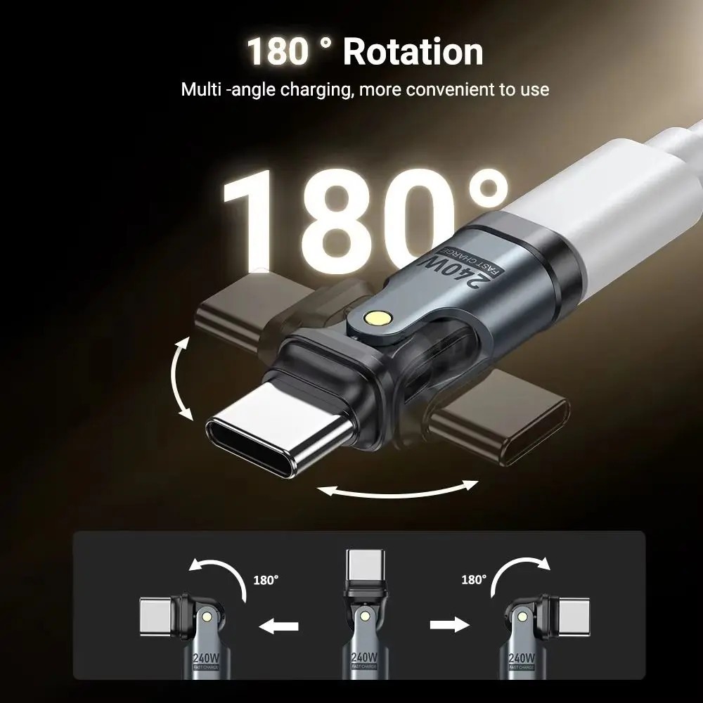 Adaptador USB-C 240W: Carregamento Rápido e Versátil