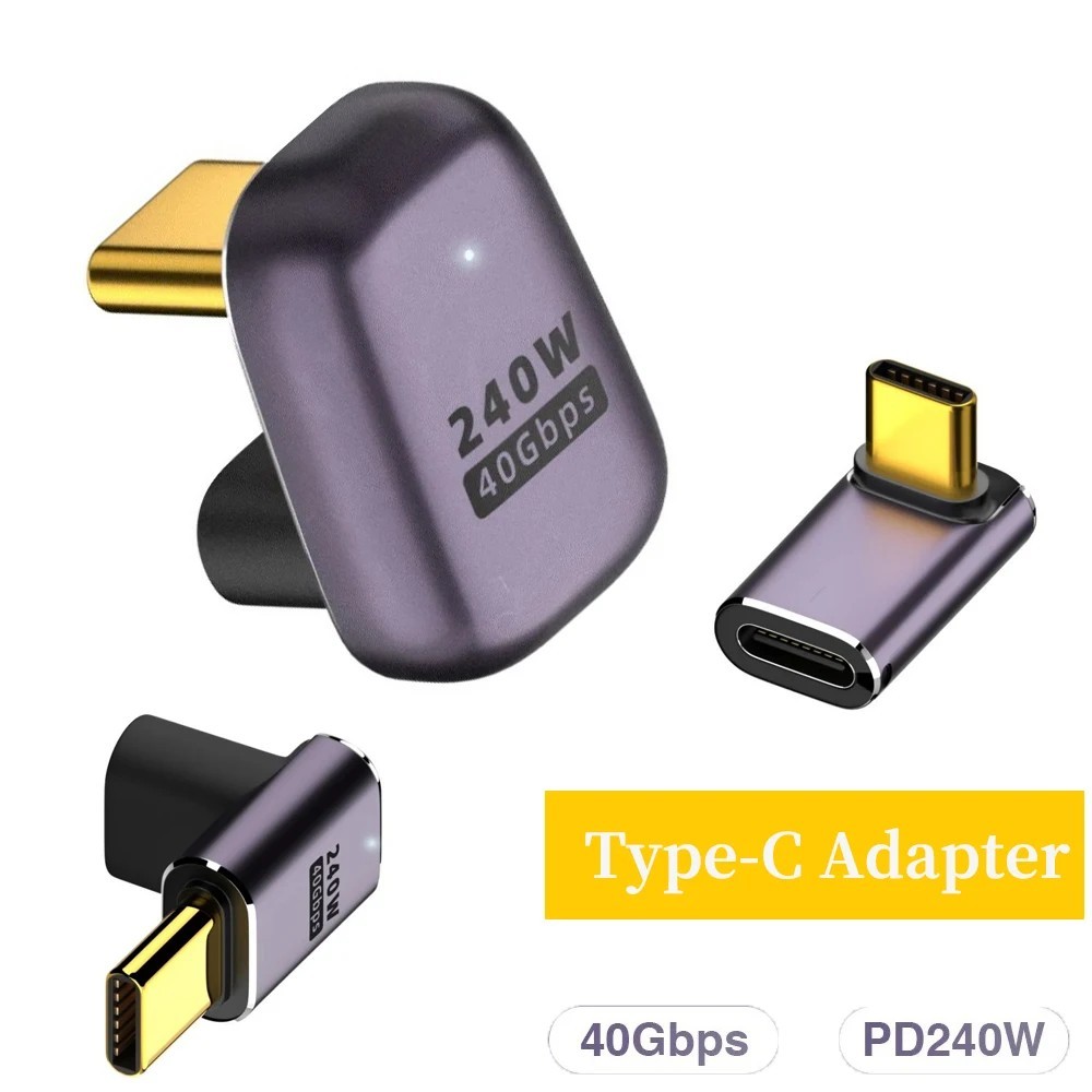 Adaptador USB-C 240W: Carregue Rápido e Transfira Dados!