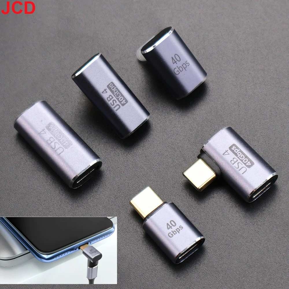 Adaptador USB-C 90 Graus: 40Gbps e 100W de Potência