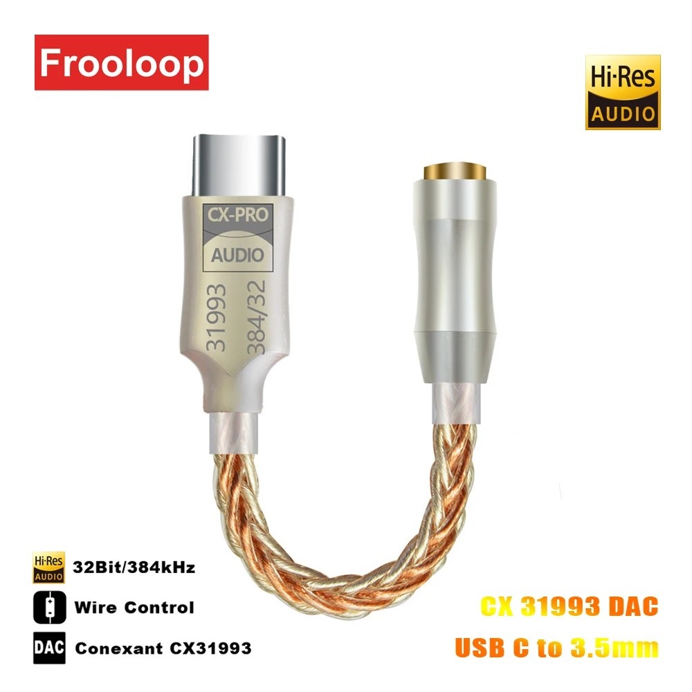 Adaptador USB-C p/ Fone: HiFi 32Bit