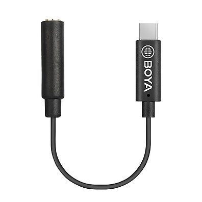 Adaptador USB-C para Áudio 3.5mm Boya By-K4: Som Impecável!