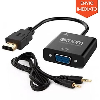 Adaptador VGA para HDMI: Imagem e Som em Full HD